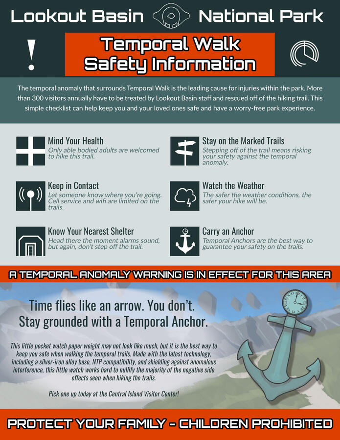 Hiking Trail Informational Sign